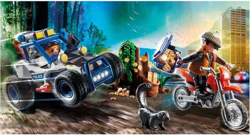 Vista 4 de Playmobil Coche todoterreno de policía con ladrón de joyas