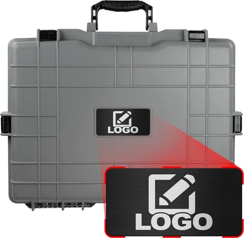 Vista 9 de Eylar Funda rígida grande de 22 pulgadas, cámara, herramientas, equipo para laptop con logotipo personalizado, placa grabada, impermeable