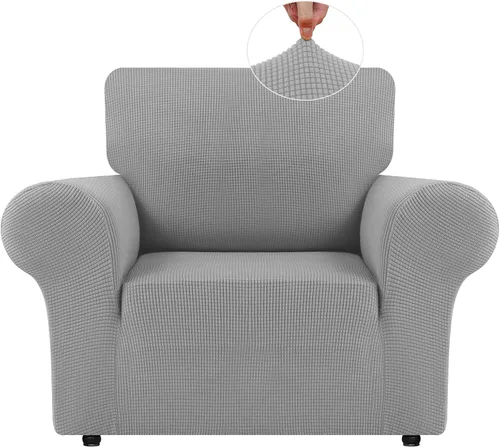 Vista 11 de LURKA Fundas elásticas para silla y sofá de 1 pieza, Fundas para sofá con protector elástico en la parte inferior para niños y perros