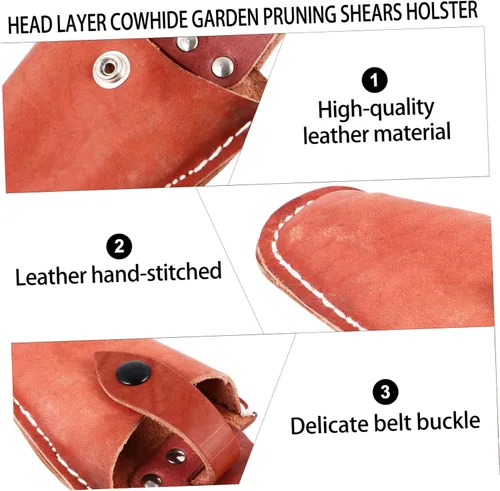 Vista 9 de DOITOOL Bolsa de podadora de jardín, herramienta de peluquería para el cabello, tijeras de tijera, protector de vaina de poda, cinturón