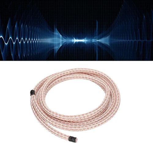 Vista 2 de Cable de 24 núcleos, OCC 12TC HiFi 8.2 ft 8.2ft Cable de cobre gran flexibilidad para sistemas de sonido domésticos