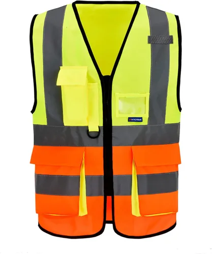 Vista 24 de XS Chaleco de seguridad negro para mujer XS