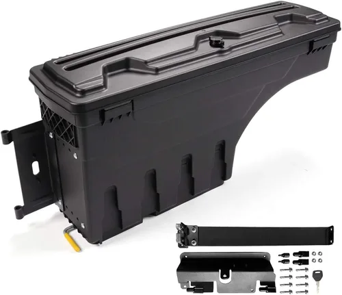 Vista 19 de GRAND ORANGE Caja de herramientas con cerradura para caja de almacenamiento de caja de camiones