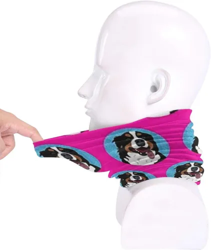 Vista 5 de FUNINDIY Máscara facial para el cuello para hombres y mujeres, bandanas de tela reutilizables, divertidas, protección contra el viento y el polvo