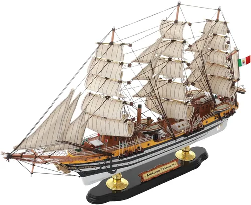 Vista 4 de SAILINGSTORY Modelo de Madera Nave Amerigo Vespucci 1/190 Escala Réplica