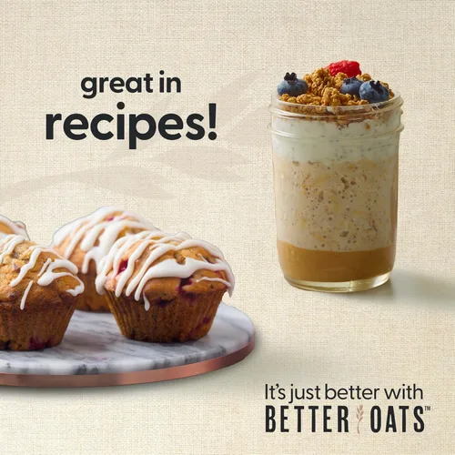 Vista 9 de Better Oats Paquetes de avena de 100 calorías de manzanas y canela, desayuno instantáneo con semillas de lino y sabor natural de manzana y canela