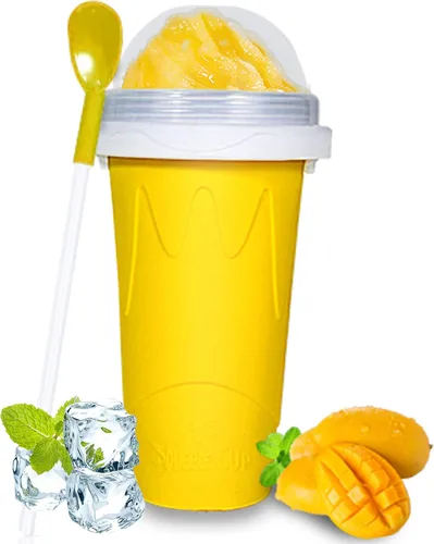 Vista 8 de Color Land Vaso para Granizados, TIK TOK Slushie Maker Cup Frozen Magic Squeeze Cup, taza para hacer helado, cosas geniales de tendencia, artículos