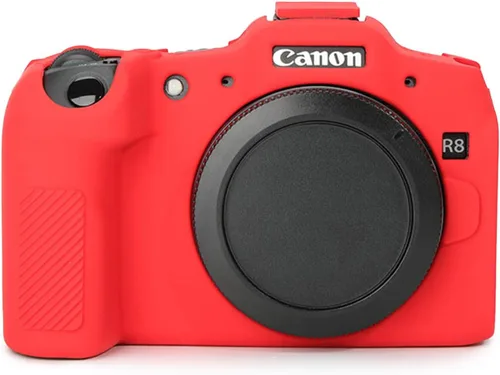 Vista 9 de Rieibi Funda protectora de silicona suave para cámara Canon EOS R8 EOSR8, funda ligera para cámara EOS R8, color negro