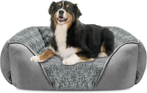 Vista 10 de INVENHO Cama para perros pequeños para perros medianos a grandes, rectangular, ortopédica, suave, relajante, duradera, con parte inferior