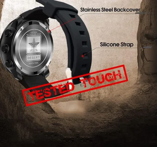 Vista 9 de Pafusen Reloj digital deportivo al aire libre, relojes tácticos para hombres, relojes para hombre, reloj de pulsera táctico negro, relojes militares