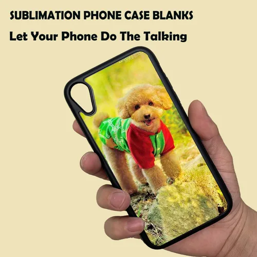 Vista 5 de JUSTRY 5 fundas para teléfono en blanco de sublimación compatibles con Apple iPhone XR de 6.1 pulgadas, funda para teléfono imprimible en blanco
