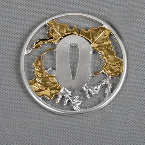 Vista 2 de Accesorios de espada samurái japonesa, aleación/hierro, anime samurai espada Tsuba/Guardia para Katana Wakizashi Tanto DIY