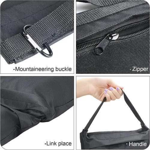 Vista 4 de Paquete de 12 bolsas de peso para fotografía, bolsa de peso llena de estudio fotográfico, bolsa de arena pesada vacía para fotografía, soporte