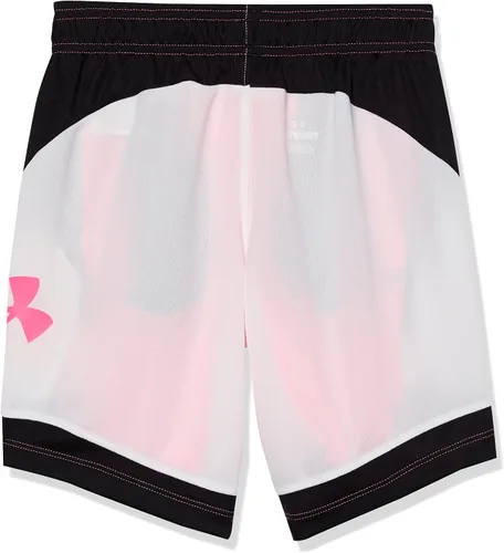 Vista 2 de Under Armour Baseline - Pantalones cortos de baloncesto para niñas (6 pulgadas)