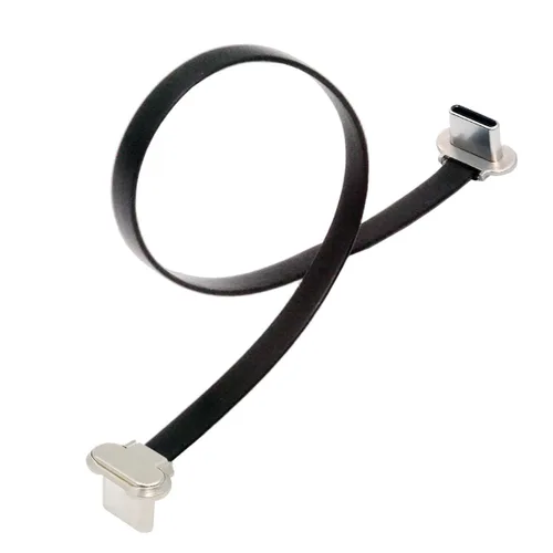 Vista 17 de xiwai Cable de carga USB-C corto en ángulo macho a macho de 5.9 in ultra