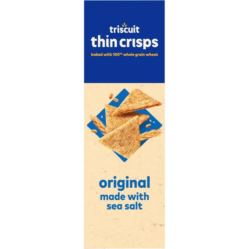 Vista 17 de Triscuit Galletas de Trigo Integral Finas y Crujientes Originales, Snacks Veganos, Galletas para Snacks al Por Mayor, Paquete de 6 Cajas de 7.1