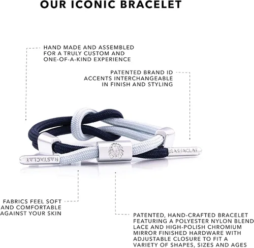 Vista 2 de Rastaclat Original Hand Knotted Adjustable Bracelets for All Ages Men Women