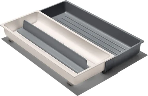 Vista 7 de OXO Cajón Good Grips, organizador grande de herramientas de cocina expandible, color blanco