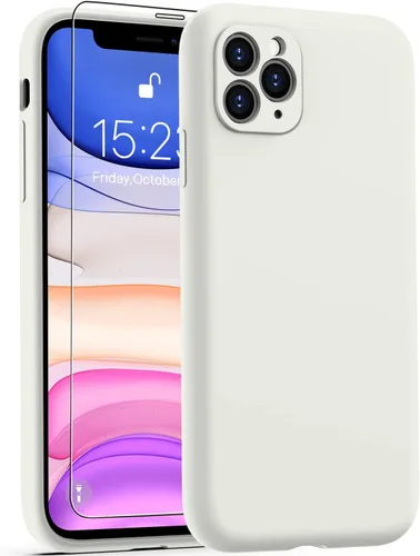 Vista 22 de Goodon Funda para iPhone 11 Pro con protector de pantalla - Protección mejorada de la cámara - Forro de microfibra suave - Funda protectora