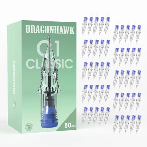 Vista 11 de Dragonhawk Classic C1 50 cartuchos de aguja de tatuaje surtidos tamaños