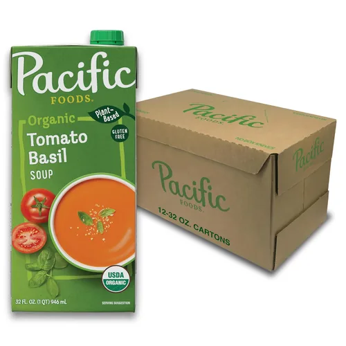 Vista 12 de Pacific Foods Sopa de tomate de jardín picante orgánica, cartón de 32 onzas