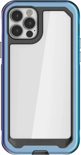 Vista 197 de Ghostek Atomic - Funda delgada para Galaxy Z Flip 4, parte trasera de aramida con parachoques de aluminio rojo, funda protectora de doble capa a