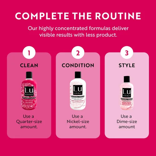 Vista 8 de LatinUs Beauty, RESCUE Impossible Keratin, Dúo para el Cuidado del Cabello: Shampoo + Acondicionador con Shatavari