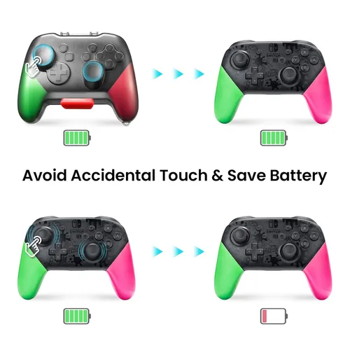 Vista 4 de tomtoc Switch Pro Controller Case, Switch Remote Hard Shell Joystick Protector for Nintendo Switch OLED Pro Controller, Shock-Proof, Anti-Scratch