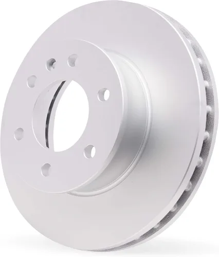 Vista 2 de Dynamic Friction Company Rotor de freno delantero con revestimiento GEOSPEC 604-67065 (1) Para Nissan March 2012-2018, Nissan Versa, Nissan Note