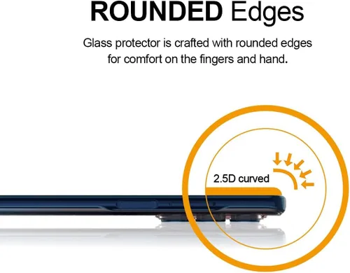 Vista 3 de Supershieldz Paquete de 2 protectores de pantalla antiespía diseñado para Motorola Edge (2021) / Motorola Edge 5G UW, vidrio templado, antiarañazos