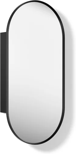 Vista 18 de Kohler 35573-BNL Verdera® - Espejo de gabinete de medicina enmarcado, diseño cápsula, interior espejado, gabinete de baño, estantes de vidrio