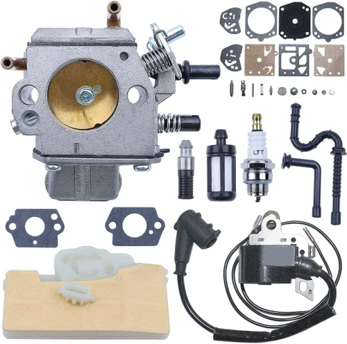 Vista 3 de Bobina de encendido del carburador para motosierra Stihl MS390 029 039 MS290 0000 400 1300, carburador, filtro de aire, filtro de combustible, línea