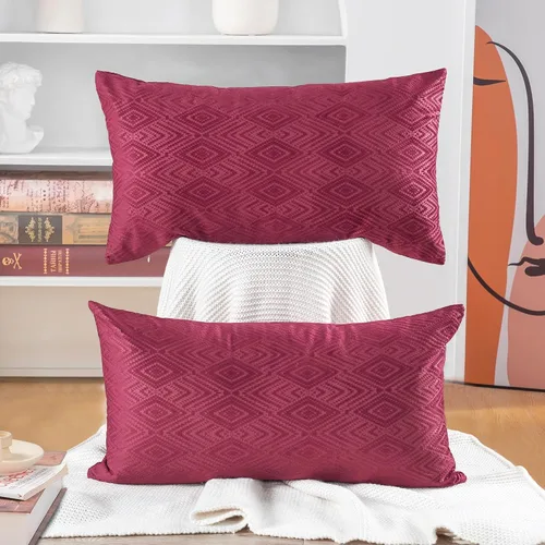 Vista 28 de Home Soft Things Ikat - Fundas de almohada de terciopelo de 2 piezas, 14 x 26 pulgadas, aguacate, funda de almohada decorativa lumbar sólida