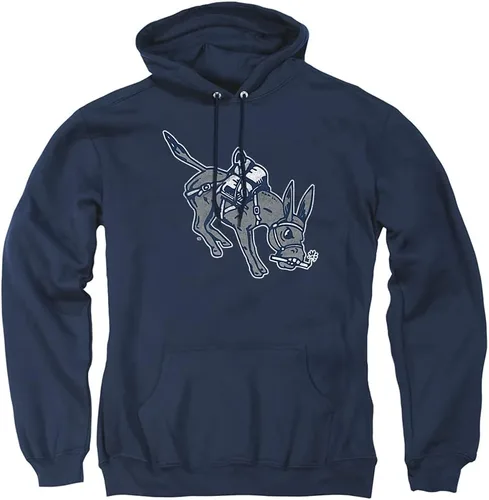 Vista 29 de Distressed College Primary Logo Adult Pullover Hoodie Collection 1 Universidad Estatal de Albany