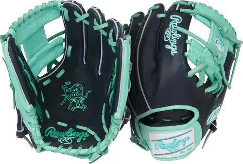 Vista 10 de Guantes de béisbol Heart of the Hide 2026 Top Grade US Steerhide Negro/Menta Pro H Web