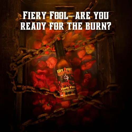 Vista 4 de Hellfire Hot Sauce Paquete de regalo Hot Ones - Paquete variado de salsa picante gourmet con 4 sabores extremos presentados en el programa