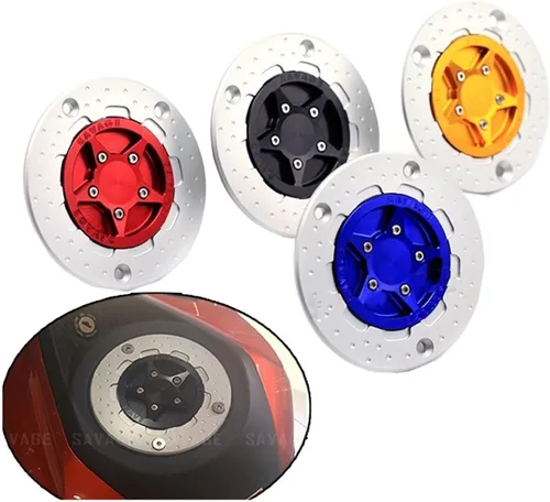 Vista 2 de Fuel Gas Tank Cap Cover for YA&MAHA YZFR15 YZFR25 YZF R1 R3 R6 MT15 MT25 MT03 Motorcycle Fuel Gas Tank Cap Accessories