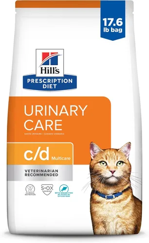 Vista 21 de Hills C/D Alimento para gatos, para la vejiga, múltiples cuidados, 4 lb
