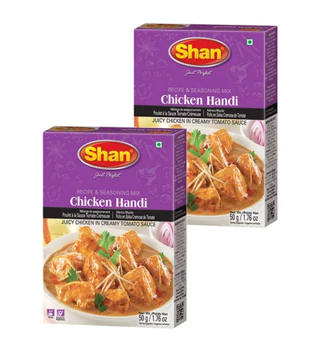Vista 336 de Shan Chicken 65 - Mezcla de recetas y condimentos de 2.1 oz (60 g) - Polvo de especias para pollo frito picante agridulce - Adecuado