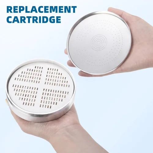 Vista 6 de Cartucho de repuesto de filtro de ducha con vitamina C + vitamina E + vitamina A para filtro de cabezal de ducha Aquahomegroup, 2 paquetes
