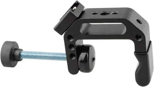 Vista 7 de CAMVATE Soporte de montaje de escritorio con abrazadera C Soporte articulado Cold Hot Shoe Mount