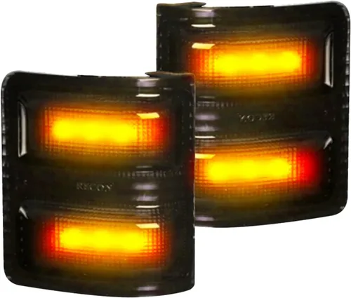 Vista 2 de Recon Kit de lentes ahumadas con espejo LED 264140BK