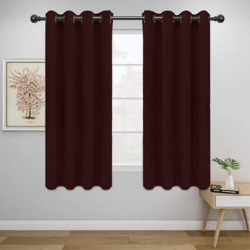 Vista 285 de Easy-Going - Cortinas opacas para dormitorio, aislamiento térmico sólido con ojales, cortinas de ventana para reducción de ruido, cortinas