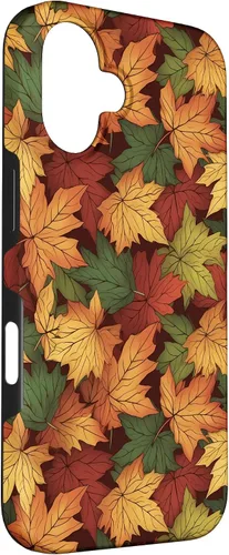 Vista 3 de iPhone 16 Follaje Reunión de hojas de otoño temporada caso