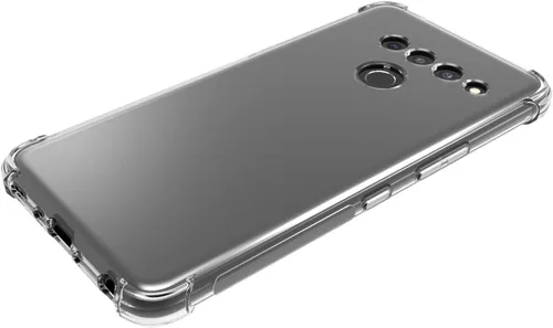 Vista 4 de USTIYA Funda para LG V50 ThinQ Clear TPU Cuatro Esquinas LG V50 Funda Protectora Transparente Suave