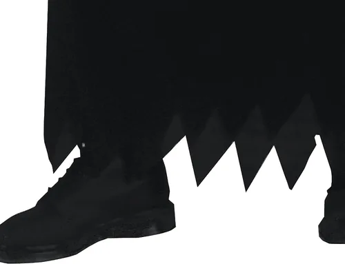 Vista 8 de FunWorld Disfraz de cara de fantasma de Scream, negro, talla único para adulto