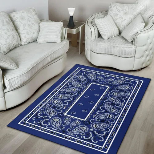 Vista 4 de Alfombra bandana personalizada, alfombra de área para decoración del hogar, alfombras para sala de estar, dormitorio, comedor (alfombra bandana 06)