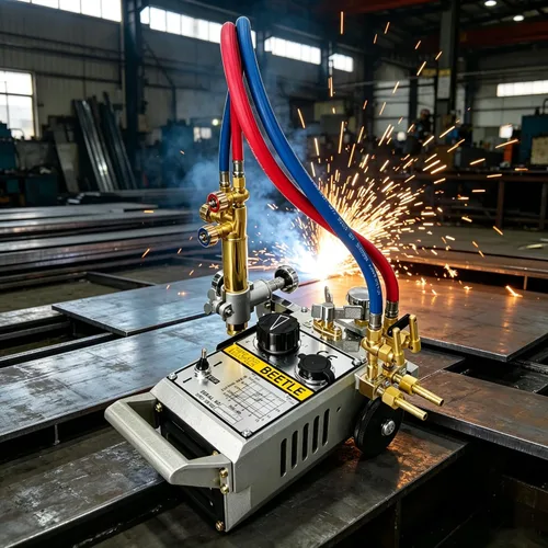 Vista 2 de TECHTONGDA Máquina de corte de gas de línea recta automática Quemador de antorcha de pista