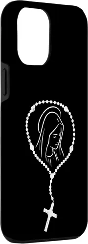Vista 69 de iPhone 16 Rosario Virgen María Dios Jesús Fe Religioso Católico Estuche de Regalo