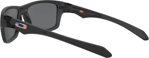 Vista 5 de Oakley SI Men's Matte USA Flag WPrizm Black Rectangular Sunglasses